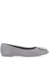 Tory Burch Claire Ballet Flats In Light Cream