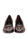 Tory Burch Ballerina Flats With Contrasting Toe In Black