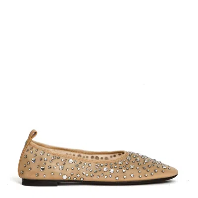 TORY BURCH TORY BURCH FLATS ADORNED WITH SHIMMERING CRYSTALS