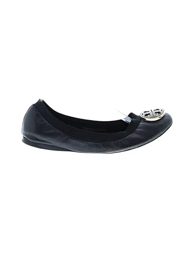 Pre-owned Tory Burch Flats In Black