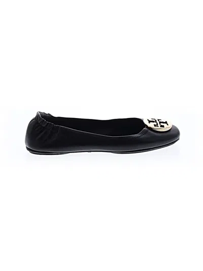 Pre-owned Tory Burch Flats In Black