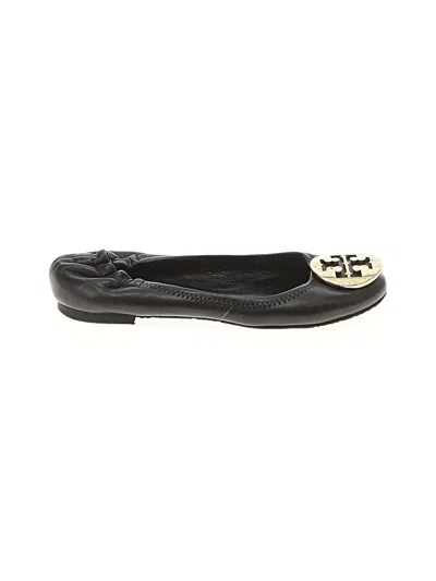 Pre-owned Tory Burch Flats In Black