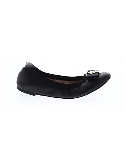 Pre-owned Tory Burch Flats In Black