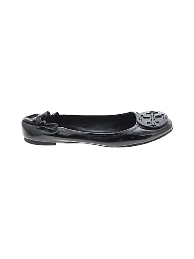 Pre-owned Tory Burch Flats In Black