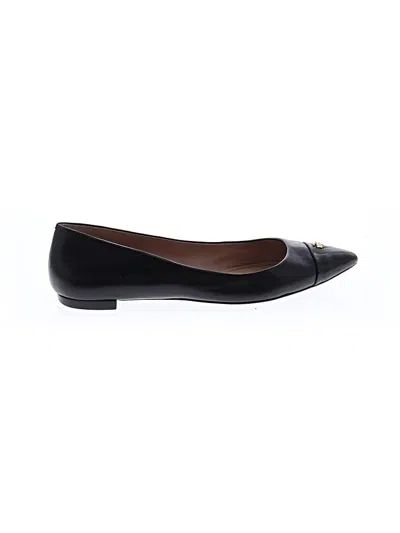 Pre-owned Tory Burch Flats In Black