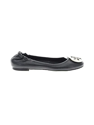 Pre-owned Tory Burch Flats In Black