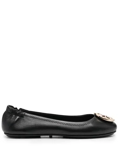 TORY BURCH TORY BURCH MINNIE TRAVEL BALLET WITH METAL LOGO SHOES
