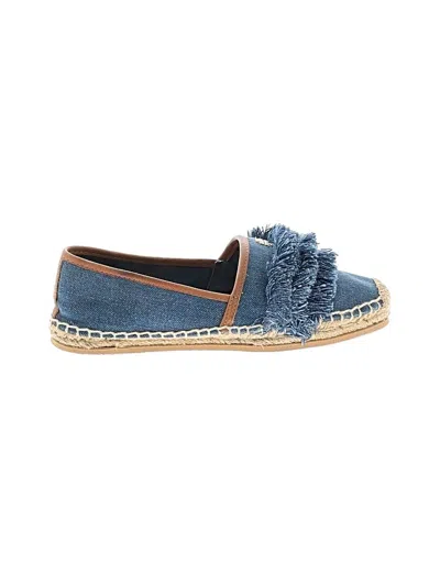 Pre-owned Tory Burch Flats In Blue