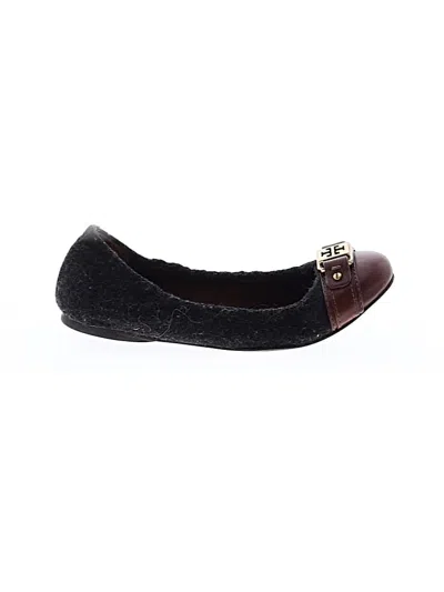 Pre-owned Tory Burch Flats In Gray