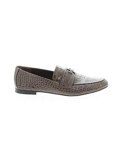 Pre-owned Tory Burch Flats In Gray