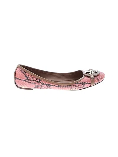 Pre-owned Tory Burch Flats In Pink