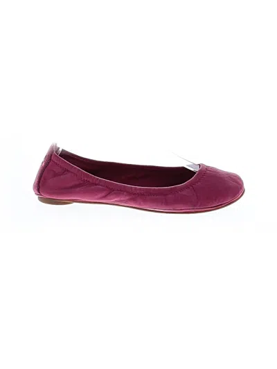 Pre-owned Tory Burch Flats In Pink