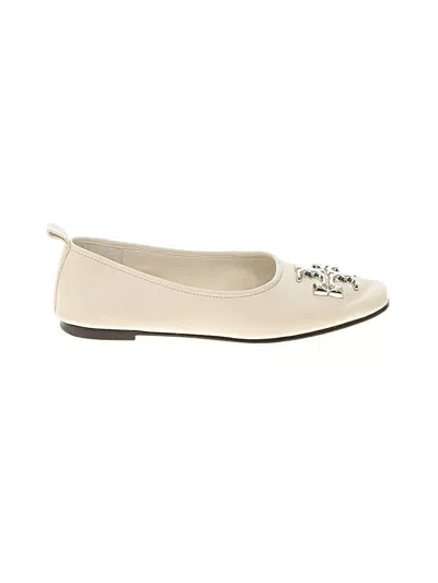 Pre-owned Tory Burch Flats In White