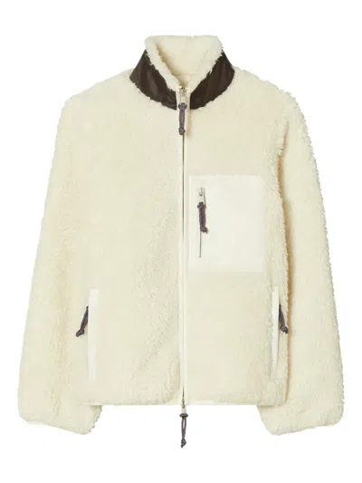 TORY BURCH FLEECE COLOURBLOCK JACKET