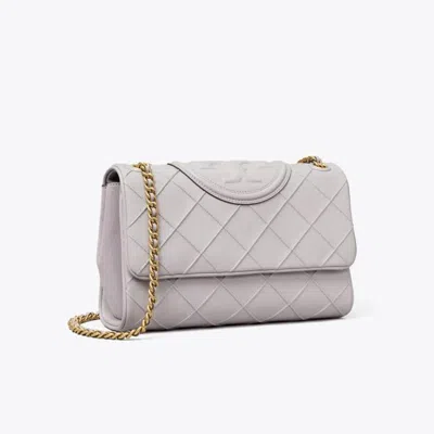 Tory Burch Small Fleming Soft Convertible Bag In Bay Gray