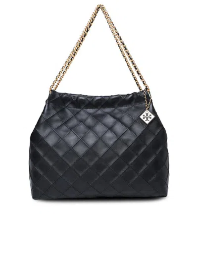 Tory Burch 'fleming' Black Leather Bag