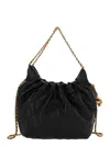 Tory Burch 'fleming' Black Shoulder Bag With Chain-link Shoulder Strap And Double T Motif In Black