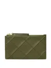 Tory Burch Fleming Card Holder In Green