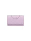 Tory Burch Quilted Chain Strap Purses & Cardholders In Purple
