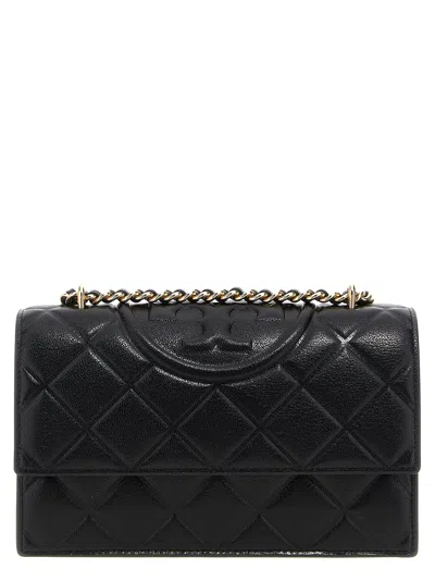 TORY BURCH FLEMING CONVERTIBILE SHOULDER BAGS BLACK
