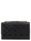 Tory Burch Fleming Convertibile Shoulder Bags Black