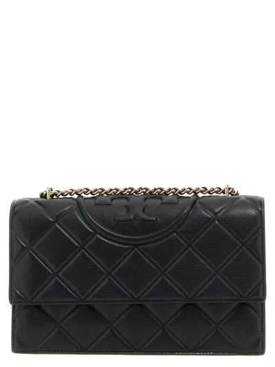 TORY BURCH FLEMING CONVERTIBILE SHOULDER BAGS BLACK