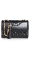 Tory Burch Fleming Convertible Shoulder Bag Black In Black