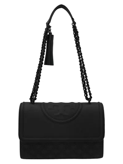Tory Burch Fleming Convertible Shoulder Bag In Black