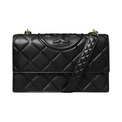 Pre-owned Tory Burch Fleming Convertible Shoulder Bag 'black' | Women's Size Onesize
