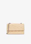 Tory Burch Fleming Convertible Shoulder Bag In Sand