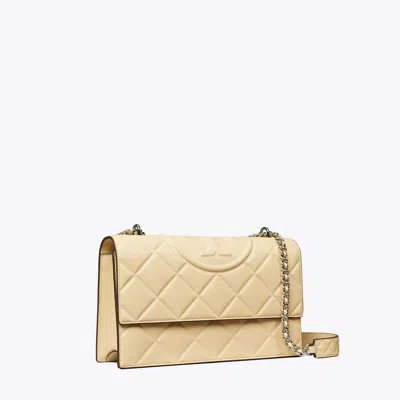 Tory Burch Fleming Convertible Shoulder Bag In Vanilla Soft Serve
