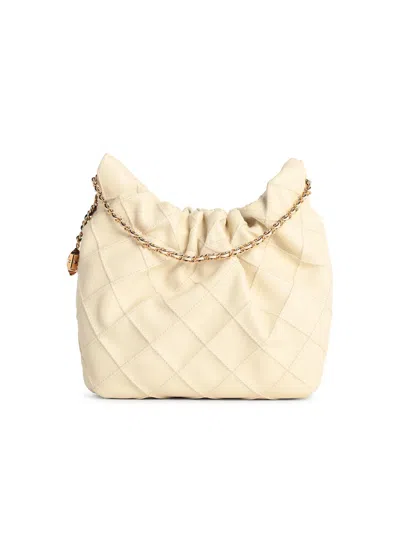 Tory Burch 'fleming' Cream Lear Mini Bag In White