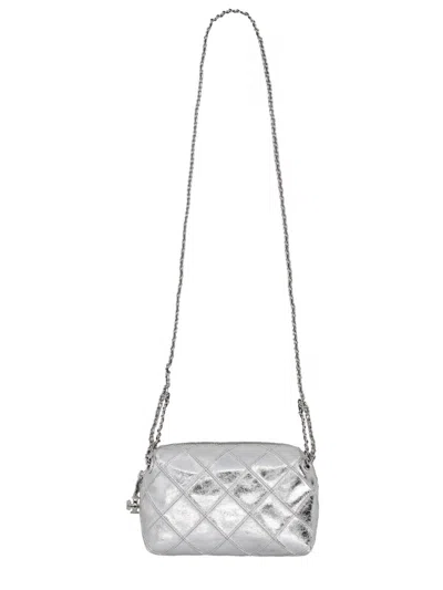 Tory Burch Fleming Crossbody In Purple