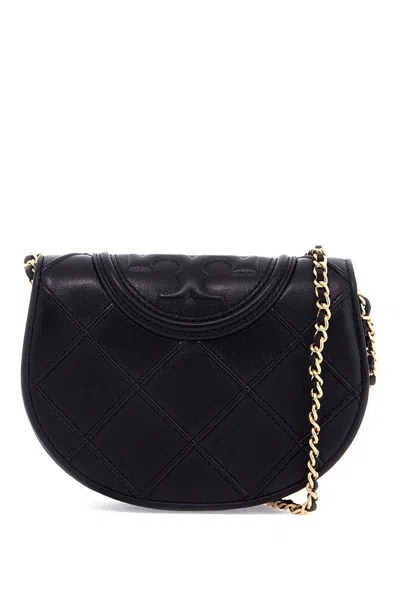 Tory Burch Fleming Crossbody Mini Bag In Black