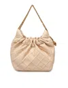 Tory Burch Mini Hobo Fleming In Nappa Color Vanilla In Yellow