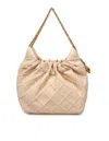 Tory Burch Mini Hobo Fleming In Nappa Color Vanilla In Yellow