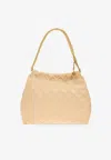 Tory Burch Fleming Drawstring Shoulder Bag In Sand