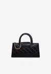 Tory Burch Fleming East-west Tote Bag In Black