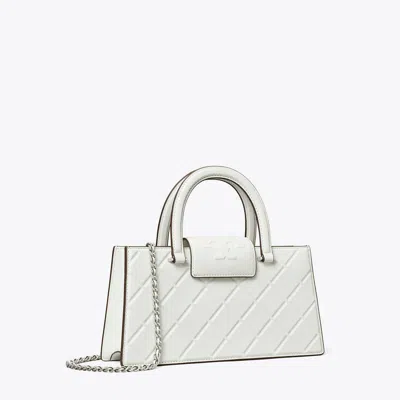 Tory Burch Fleming East-west Tote In Blanc