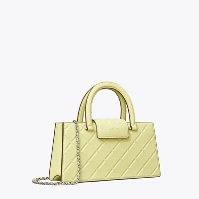 Tory Burch Fleming East-west Tote In Yellow