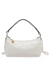 Tory Burch Fleming 皮革手拿包 In Ecru