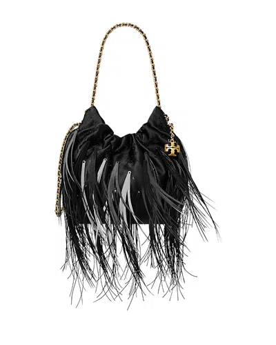 TORY BURCH FLEMING FEATHER MINI HOBO BAG