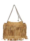 Tory Burch Fleming Fringed Tote Bag In Brown