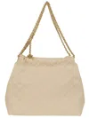 Tory Burch Fleming Drawstring Shoulder Bag In Neutral