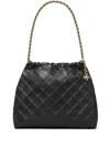 Tory Burch Fleming Chain Quilted Leather Hobo Bag