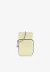 Tory Burch Fleming Leather Chain Phone Holder