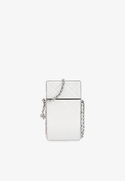 Tory Burch Fleming Leather Chain Phone Holder