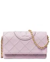 Tory Burch Fleming Logo Wallet On Chain Crossbody Bag