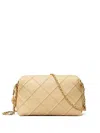 Tory Burch Fleming Leather Crossbody Bag In Neutral