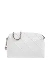 Tory Burch Fleming Leather Crossbody Bag In White